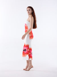 Floral Strapless Dress