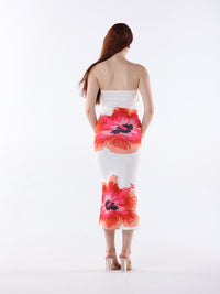 Floral Strapless Dress