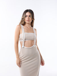 Suspender Maxi Skirt Set