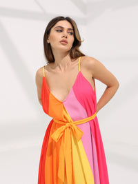 Front Tie Maxi Dress