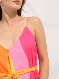 Front Tie Maxi Dress