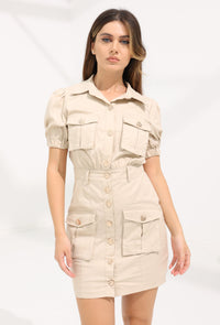 Button Up Safari Dress