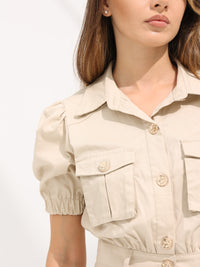 Button Up Safari Dress