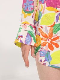 Drape Front Skirt Set