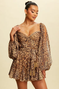 Leopard Print Romper