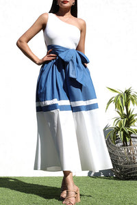 One Shoulder Midi Dress