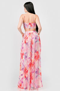 Chiffon Knot Top & Pants Set