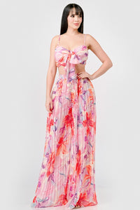 Chiffon Knot Top & Pants Set