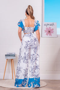 Floral Print Top & Bottom Set