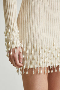 Pearl Knit Mini Dress