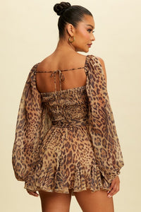 Leopard Print Romper